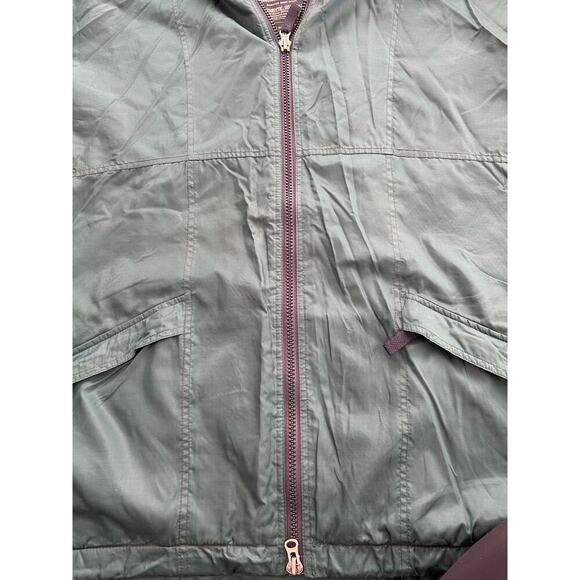 Vintage 90s Abercrombie Performance Nylon Windbreaker jacket Hunter Green Mens L - Picture 11 of 11